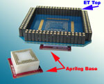 132 QFP SMT Square pin array base for SMT Pads.